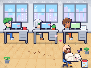 Office Rounds: Office rounds. Every desk, every lap, every day.