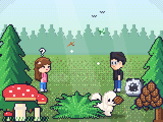 Tiny in the Woods: So tiny in the big woods. Every pine cone came home.
